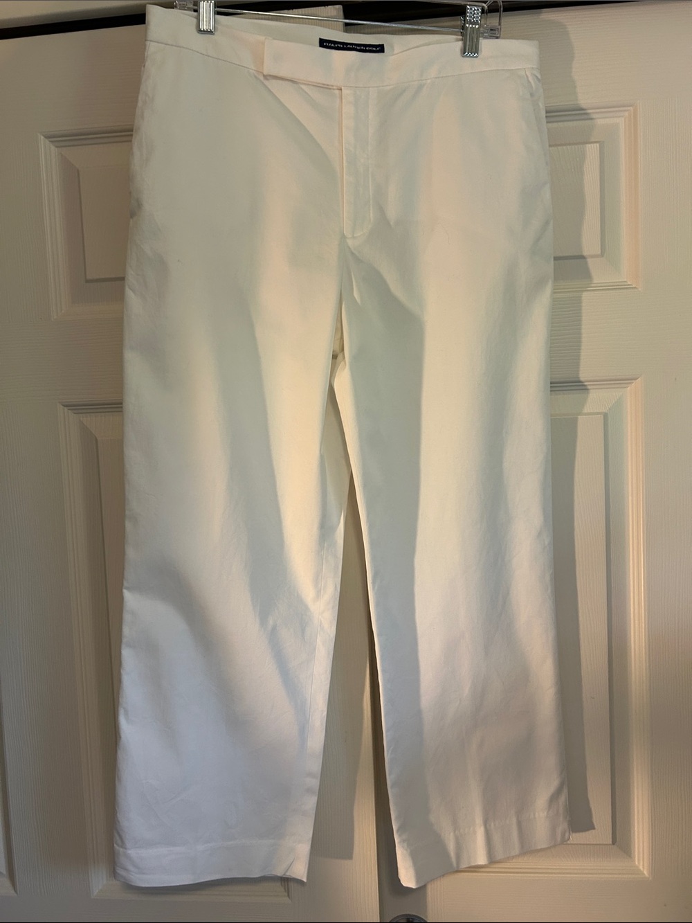 Ralph Lauren Women's Golf Cropped Coastal Beachy White Pants Size 12